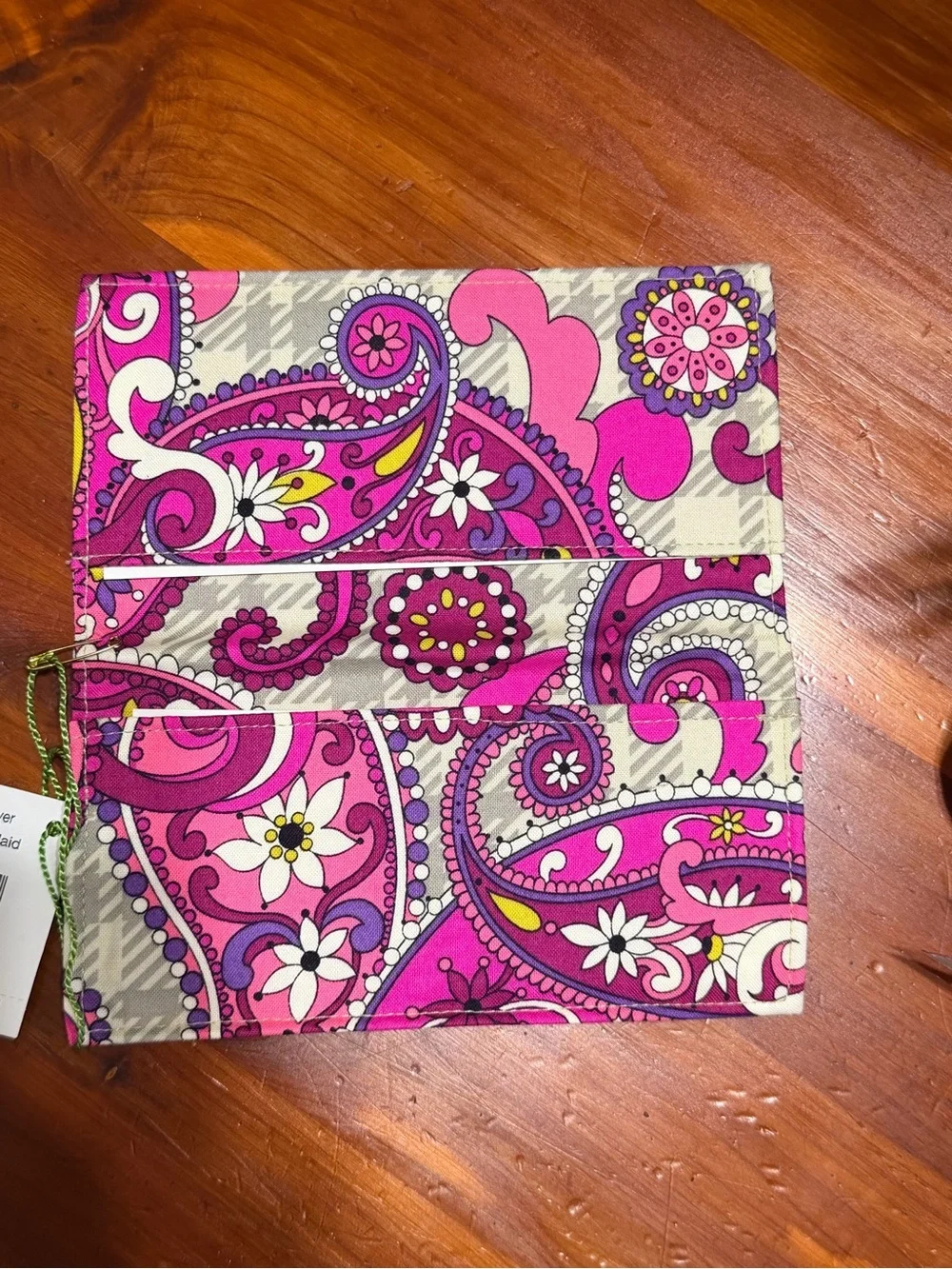 NWT Vera Bradley Set “Paisley Meets Plaid”Tote with 5 Matching Accessories